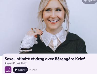Comme un samedi / France Culture / Arnaud Laporte et Bérengère Krief invitent Camille Emmanuelle, Raphaël Cioffi, et Jeanne Pieprzownik.